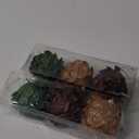 Threan 6 Pcs Christmas Ornaments Balls Glitter Pinecones Ornaments 3.15" Christmas Tree Decoration Hanging Flower Balls for Xmas Tree Wreath Holiday Crafts Home Decor (Bronze,Brown,Green)