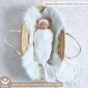 Meracorallo Muslin Swaddle Blanket, 100% Cotton Receiving Blanket Soft and Breathable Swaddle Wrap for Baby Boys and Girls, White