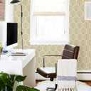 2 x Modern Peel and Stick Wallpaper Boho Gold Contact Paper for Cabinets and Drawers Geometric Bathroom Self Adhesive Removable Wallpaper for Bedroom Gold Decorative Contact Paper 197inL17.3inW