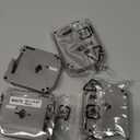 Labelife M-K231 PTM95 Label Tape Replace for Brother M Tape P Touch M-K231S M231 MK231 M-231 12mm 0.47 Inch for Brother PTouch PT-M95 PT-65 PT-80 PT-70 PT-45 PT-90 Label Makers, Black on White, 4 Pack