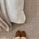 FRELISH DECOR Handwoven Jute Blend Cotton Area Rug - Contemporary Farmhouse Decor- Vintage Rustic Nautical Rugs for Bedroom - Living Room - Kitchen - Classy Home Decor (8'x10')