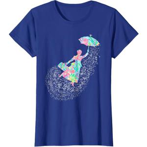 Magical Flying Nanny Glimmer Spoonful of Sugar T-Shirt T-Shirt, 4T, Blue