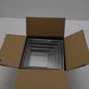 Geelin 8 Pack Acrylic Cube Risers Acrylic Boxes for Food Display Decorative Stands with Hollow Bottoms for Jewelry Food Buffet Risers Display Candy Table Decor, 8 Sizes(Silver, Flat)