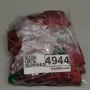 Gejoy Christmas Velvet Red Bow Christmas Tree Topper Bow Decorations 17.7''x9.8'' Red Xmas Decorations for Xmas Tree Home Wreath Front Door Fireplace