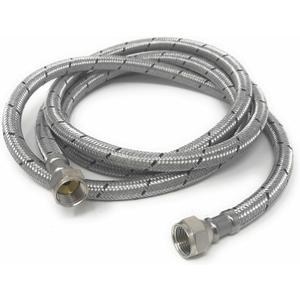 MI MADOL IMPORTS, LLC MADOL Reinforced Aluminum Propane Hose, 3/8" Female Flare, 6.5FT, Silver, 1 Pack