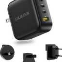 LULULOOK 100W USB C Charger, 4-Port GaN Fast Charging Block, PD Type-C Wall Charger Travel Adapter for MacBook Pro/Air, iPhone 16, Pixelbook, iPad, Samsung Galaxy S24, Console, UK/EU/AU Plug Included