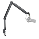 FIFINE Mic Boom Arm, Microphone Stand with Cable Management Channels, Extension Tube, Desk Clamp, Thread Adapter, Fully Adjustable Metal-Built Podcast Mic Arm for Streaming Gaming Recording-BM66T