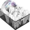 ELTOW Paper Plate & Cutlery Organizer  7" Plate Holder with 5-Compartment Silverware Caddy for Parties, Home, Kitchen & Office