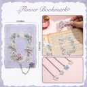 2 x 4 Pieces Metal Bookmarks for Women, Large Size Cute Hollow Bookmark Garland Flower Window Butterfly Unique Book Mark for Reading, Artistic Gift for Book Lovers Writers Readers Children Teens Men