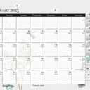 House of Doolittle 2025 Monthly Desk Pad Calendar, Wildflower, 22 x 17 Inches, January - December (HOD197-25)
