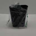 Hespama Slim Trash Can, 14L Black Swing Lid Garbage Bin for Narrow Space