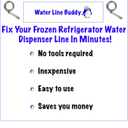Water Line Buddy Deluxe - Frozen Water Line Tool - Quickly and Easily Unfreeze Your Refrigerator Water Dispenser Universal Kit Works On All Fridges
