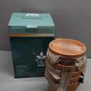 vensovo 6 Inch Terracotta & Clay Pots for Plant with Saucer - 4 Pack Medium Terra Cotta Planter with Drainage Hole, Flowerpot for Indoor Outdoor Plants, Crafts, Wedding Favor (Brown)