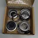 2Sets L68149 L44649 Trailer Axle Hub Bearings Kits with 171255TB Grease Seals, 1.98'' Trailer Dust Caps & Cotter Pins for 3500 lbs 1-3/8'' to 1-1/16'' #84 Spindle
