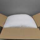 DOWNCOOL Luxury Full Body Pillow Insert with Fiber Cover - Ultra Soft Body Pillow for Sleeping - Breathable Long Bed Pillow Insert, 20"x54"(White, with Cover)