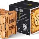 Puzzle Potato Tesla Box - Electronic Puzzle Box - Escape Room Game in a Box - Brain Teaser - 3D Wooden Puzzle for Adults - Money Puzzle Box for Cash Gift - Birthday GiftBox MoneyBox