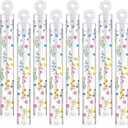 32 Pcs Wild Flower Bubble Wands Sweet Bubbles Party Favors for Adult Valentine Anniversaries Celebration Wedding Supplies Summer Activity Birthday Gifts Wedding Supplies