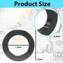 4-Pack Ferrite Ring Magnet | OD2.35 x ID1.25" x 0.39" Thick | Large Ceramic Donut Magnets with Hole | Round Magnets for DIY Crafts | Industrial Science
