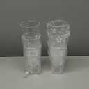 Tebery 6 Pack Stackable Plastic Tumbler Cups, 17 oz Drinking Glasses Water Glasses, Reusable Acrylic Tumblers, Unbreakable Glasses
