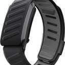 Quick-Dry Silicone Sport Band for WHOOP 4.0 Band Strap For Men Women,Breathable Waterproof Sport Adjustable Replacement Wristbands Straps for Whoop 4.0 Bands 5.5"-8.27" (140mm-210mm) (Black/Grey)