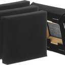 PATIKIL Black 12 Pcs 4" x 4" Large Canvas for Painting, Primed Cotton Blank Canvas for Acrylics, Oil, Watercolor Paints