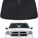 Windshield Sun Shade Cover for Dodge Durango 2011-2026 - Sunshade Compatible with Dodge Durango Foldable Front Window Sunshade Sun Visor Protector Block UV Rays Keep Your Car Cooler Car Accessories