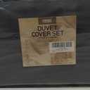 Nestl Dark Grey Duvet Cover Queen Size - Soft Double Brushed Queen Duvet Cover Set, 3 Piece, with Zipper Closure, 1 Duvet Cover 90x90 inches and 2 Pillow Shams