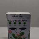 OSANI 24" Gooseneck Long Arm Grow Light, 48" Wide Coverage, 6000K Full Spectrum LED Grow Lights for Indoor Plants with Red Blue LEDs, 10-Level Dimmable, Auto Timer, USB & Adapter, Grow Lights Indoor