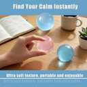 2026 New Coconut Oil Stress Ball, Coconut Oil Squishy, Slow Rising Non-Rebounding Stress Relief Squishy, Portable Desk Squishies Stress Ball (2pcs1.6in Pink+Blue)