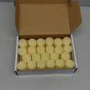 Homemory 48-Pack Novelty Flickering Flameless Tea Lights Candles, 200+Hours Battery-Operated LED Fake Candles for Wedding Table Centerpieces,Proposal,Anniversary, Ivory Base, 1.5''  H1.3'' (Warm White Glow, Ivory Base)