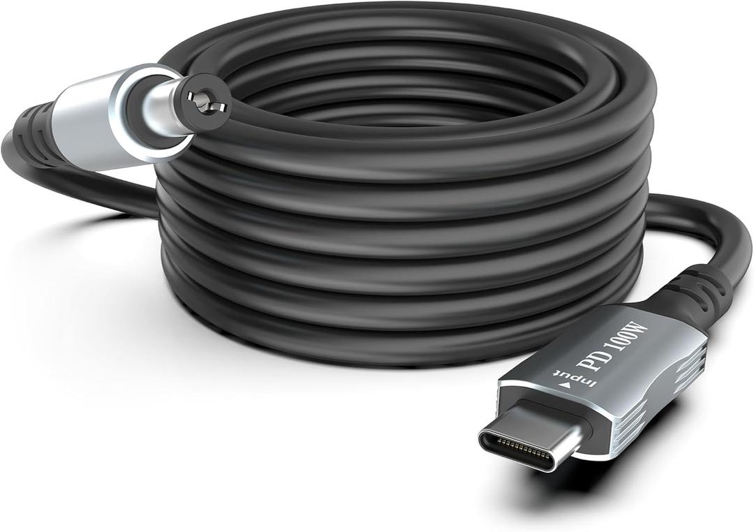 for Starlink Mini 100W Power Cable, USB-C to DC Charging Cable DC Male to Type-C Male Waterproof Compatible with Power Bank 20V 5A 65W+ PD Source (3.3FT)