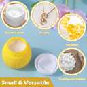 5 x Travel Containers for Toiletries, GLAMFIELDS TSA Approved 1.7oz 50ml Travel Size Silicone Cream Jars BPA Free, Leak-proof Travel Essentials with Lid for Cosmetic Face Hand Body Cream Purple (4 Pack)