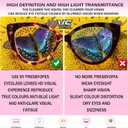 JOSCHOO Reading Glasses for Women 3 Pack Blue Light Blocking Fashion Readers with Spring Hinge Computer Eyeglasses