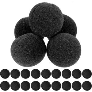Healifty Circus Clown Nose Black: 25Pcs Novelty Foam Sponge Nose for Kids Adult Christmas Halloween Carnival Party Cosplay Costume Props Decorations