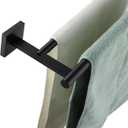 KOKOSIRI 32'' Towel Rails Bathroom Double Towel Bars Matte Black 32 Inch Bath Towel Holder for Washroom Wall Stainless Steel B5005BK-L32