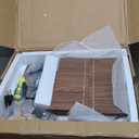 SUPERJARE Nightstands Set of 2, Night Stands with Charging Station & PE Rattan Decor Drawer, Bed Side Tables with Solid Wood Feet, End Table, for Bedroom, Living Room, Walnut (11.8"D x 15.9"W x 23.4"H (1 Drawers))