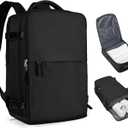 coofay Travel Backpack For Women Airline Approved Carry On Waterproof Sports Luggage Casual Daypack Small Hiking Backpack Black