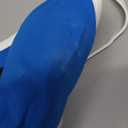 Aoxjox Blue and White Womens Sports Bra Spaghetti Straps Sexy Scoop Neck Wireless Padded Workout Yoga Crop Tops Medium