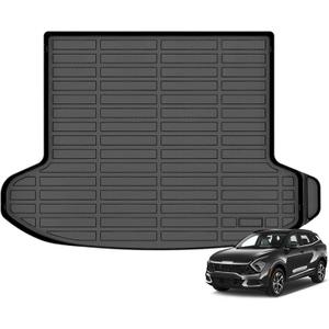 GINOWY-Cargo Liner for Kia Sportage & Sportage Hybrid 2023-2025, TPE All Weather Trunk Mat for Kia Sportage 2024 Durable Waterproof Car Mats Easy to Clean Black