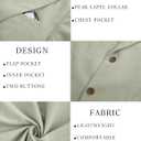PJ PAUL JONES Blazer for Men Casual Cotton-Linen Sport Coat Lightweight 2 Button Lined Blazer Jacket (Green, XXL)