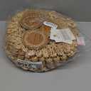 Handmade Round Woven Placemats Set of 6  Natural Corn Husk Woven Place Mats  Heat Resistant, Non-Slip Wicker Table Mats  Rattan Round Placemats  for Dining, Weddings, Christmas & New Year Dcor