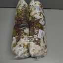 2 x Fake Mums Artificial Fall Flowers Fake Plants for Outdoors Autumn Decor, 12 Bundles White Silk Morning Glory with Eucalyptus Look Real UV Resistant Faux Flowers for Outside Planters Front Door Yard