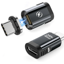 HanCenDa 240W USB C Magnetic Adapter 2Pack, 24Pins USB C 180 Degree Adapter with 40Gbps 8K 60Hz Video for Thundebolt 4 MacBook Pro/Air, Tablet, Laptop, iPhone 17/16/15