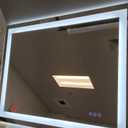 LOAAO 40X30 LED Bathroom Mirror with Lights, Anti-Fog, Dimmable, Backlit + Front Lit, Lighted Bathroom Vanity Mirror for Wall, Memory Function, Tempered Glass, ETL Listed