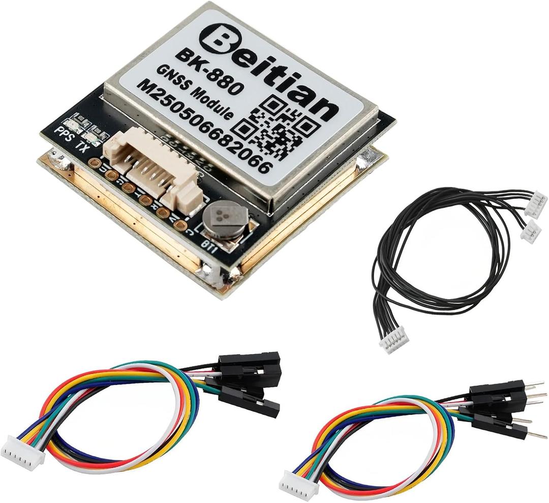 BK-880 Beitian GPS Module with QMC5883 Compass+GPS Active Antenna TTL Level GPS Car Navigation Quad-Mode Support GPS Glonass Beidou Galileo for Arduino Raspberry Pi Flight Controller