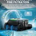 PC10 Cordless Robotic Pool Vacuum for Inground & Above Ground Pools 5000GPH Pool Cleaner Robot, Floor-Wall-Waterline Cleaning, 150μm Filter, 120-min Runtime, Smart Navigation, Self-Parking