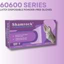 Shamrock Latex Industrial Gloves, 6 Mil, Powder-Free, Fully Textured, Disposable, Non-Medical, Multi-Purpose Use, Pack of 100, Small 