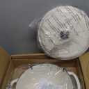 Amazon Basics Cast Iron Dutch Oven Pot with Lid, Enameled, Round, Dual Handles, Heavy-Duty, Large, 7.3-Quart, White