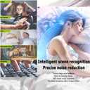 Ear Plugs for Sleeping, 45dB Noise Cancelling & Reusable Silicone Earplugs - Noise Reduction for Snoring, Concerts, Airplane Travel, Side Sleepers, Includes 6 Tips (Obsidian) (Black)