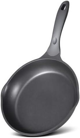 JEETEE Nonstick Frying Pan, 11" Skillet Titanium & Ceramic Omelette Egg Pan, Oven Safe Suitable for All Stovetops (Gray)